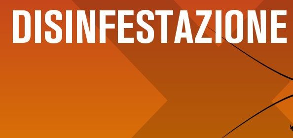 La disinfestazione sul territorio italiano